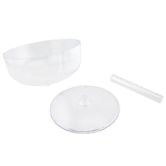 Plastic Champagne Coupe Saucer Cocktail Glass Vase Cup, Clear