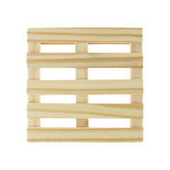 Wooden Craft DIY Mini Pallet, 3-1/8-inch