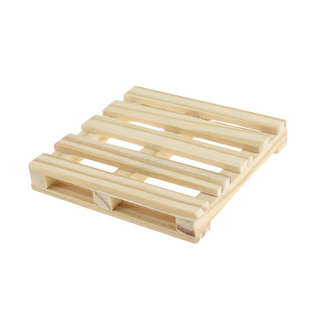 Wooden Craft DIY Mini Pallet, 3-1/8-inch