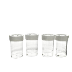 Glitter Shaker Jars, 1-3/4-Inch x 1-Inch, 4-Count