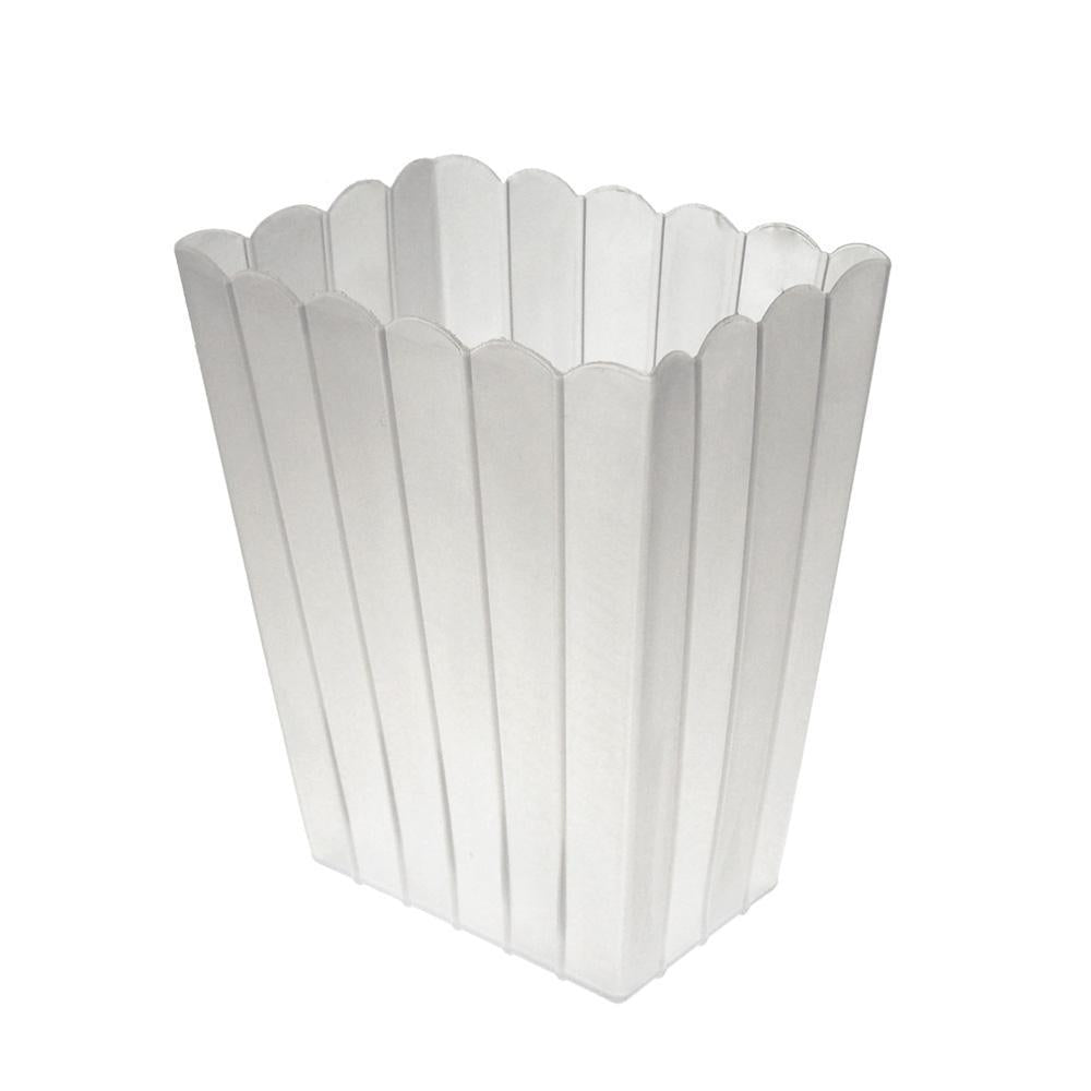 Large Plastic Scalloped Containers with Lines