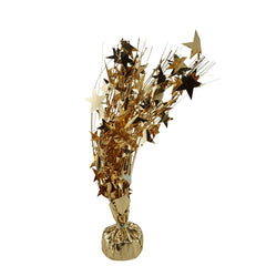 Metallic Star and Fringe Balloon Weight, 15-Inch