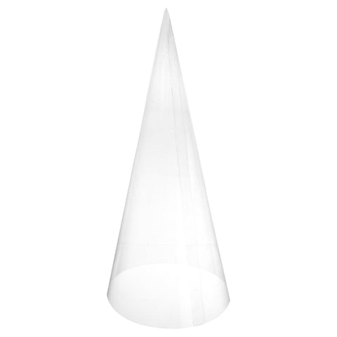 Craft Plastic Transparent Cone, 15-Inch