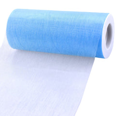 Sheer Organza Solid Color Tulle Roll, 6-inch, 25-yard