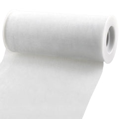 Sheer Organza Solid Color Tulle Roll, 6-inch, 25-yard