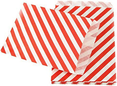 Candy Stripe Paper Treat Bags, 7-inch 25-Piece