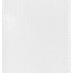 Single Faced Satin Ribbon, 1-1/2-inch, 10-yard, White