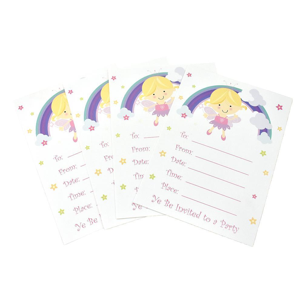 Magical Fairy Paper Invitations, 5-1/2-Inch, 12-Count