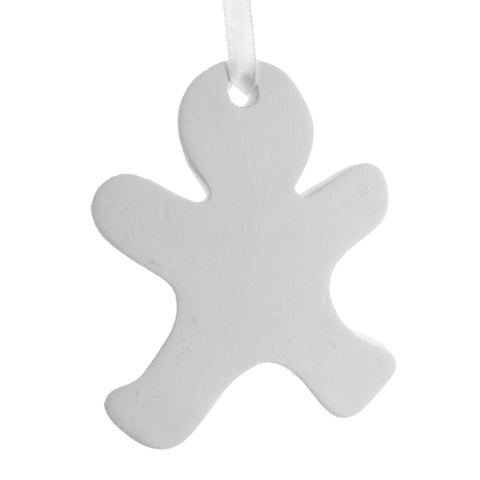 3D Plaster Gingerbread DIY Ornament, 3-1/4-Inch