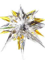 Snowflake Metallic Foil Hanging Decor, 22-inch