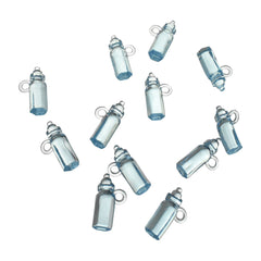 Acrylic Plastic Baby Bottle Charm Favors, 12-Count, 1-1/2-Inch