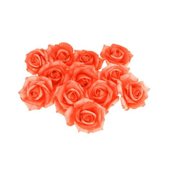 Foam Roses Flower Head Embellishment, 1-1/2-Inch, 12-Piece