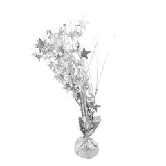 Metallic Star and Fringe Balloon Weight, 15-Inch