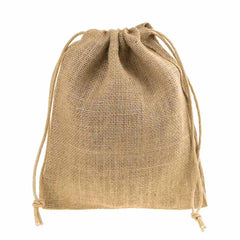 Burlap Favor Bags with Drawstring, 12-Piece