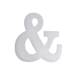 Craft Expanded Polystyrene Foam EPS Foam Symbol Cut Out, 4-3/4-Inch, 12-Count
