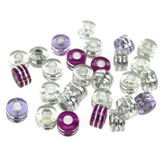 Acrylic Pony Beads, 9mm, 80-Piece