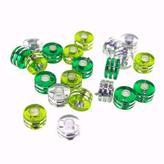 Acrylic Pony Beads, 9mm, 80-Piece