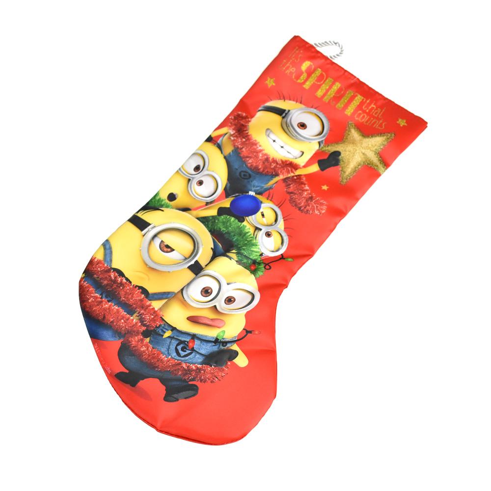 Despicable Me Minion Printed Stocking, Red, 18-Inch