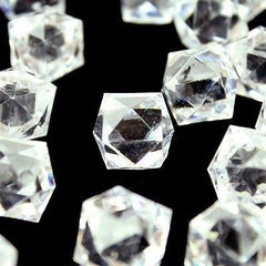 Acrylic Ice Rocks Twelve Point Star, 3/4-Inch, 150-Piece