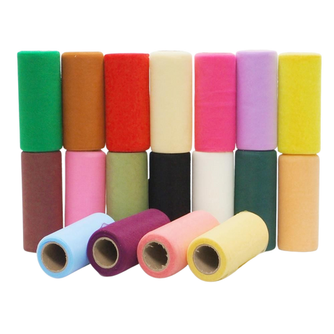 Premium American Tulle Spool Roll, Made in the USA, 6-Inch, 25 Yards