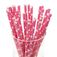 Heart Paper Straws, 7-3/4-inch, 25-Piece