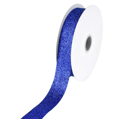 Nylon Metallic Glitter Ribbon, 7/8-inch, 25-yard