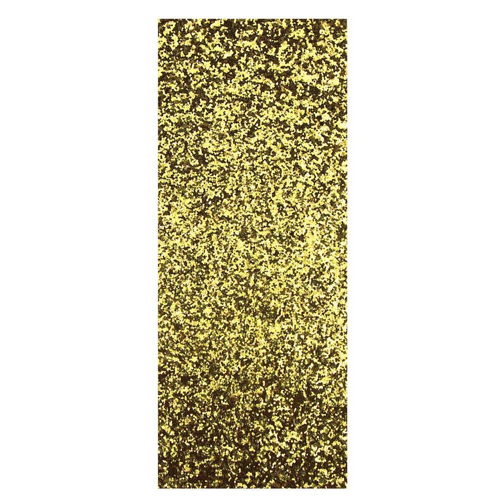 Jewels Glitter Fabric Sheet Sticker, 11-1/2-Inch, Gold
