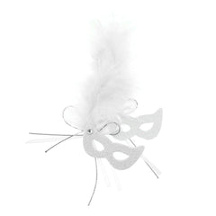 EVA Glitter Foam and Feather Masquerade Masks, 2-1/2-Inch