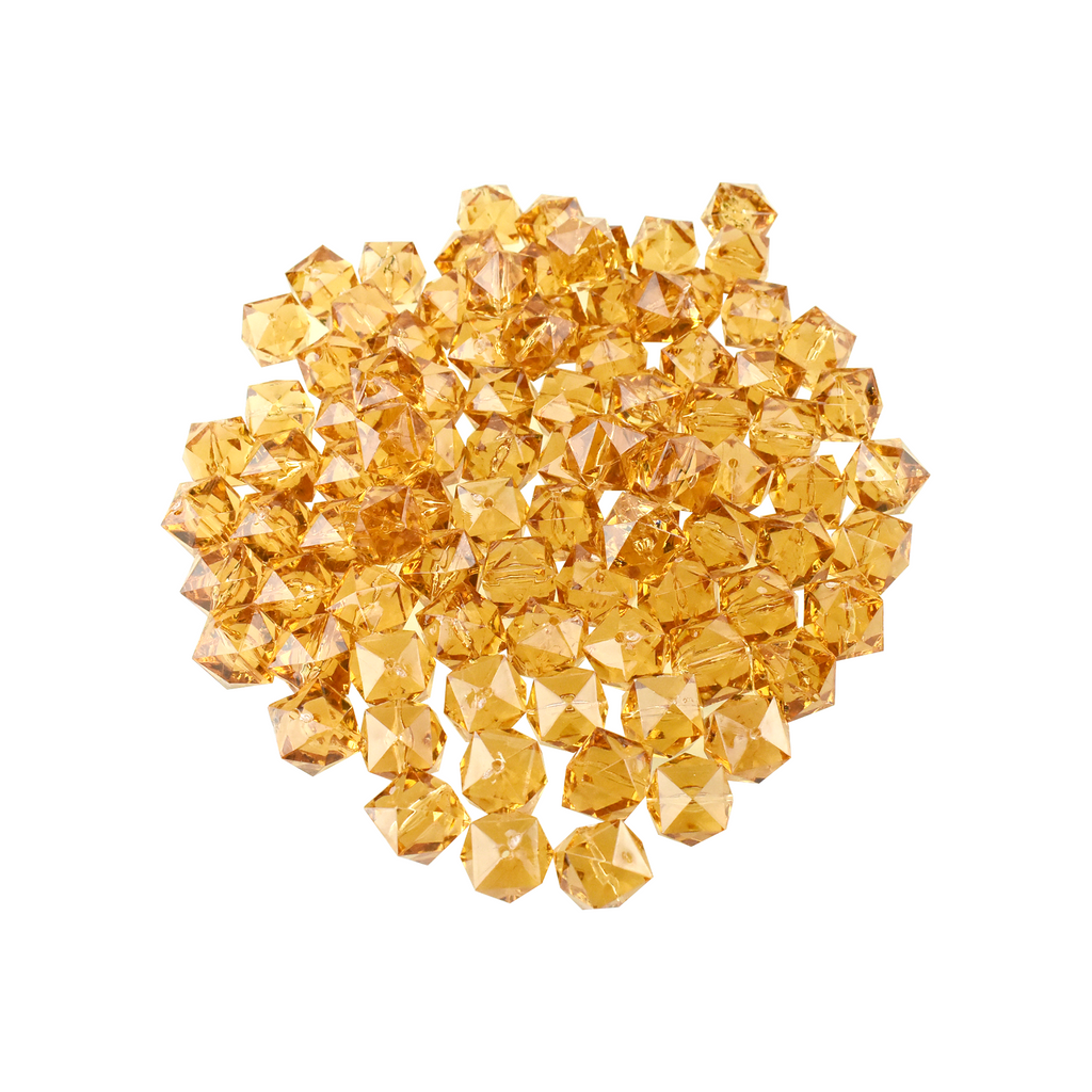 Acrylic Crystal 12-Point Star Diamond, 1-Inch, 100-Count