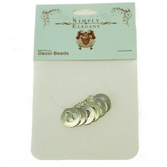 Silver Plated Metal Heart Charm Decor