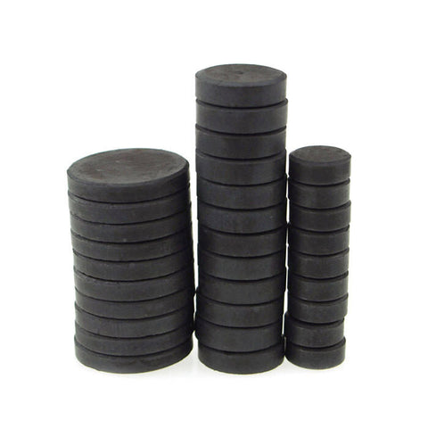 Disk Black Magnets Neodymium Arts and Crafts, 10-count