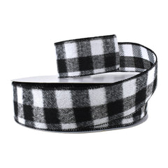 Brushed Buffalo Plaid Wired Ribbon