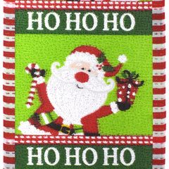 Christmas Jolly Waving Santa Satin Wired Ribbon, 2-1/2-inch, 10-yard