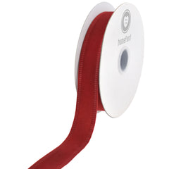 Christmas Velvet Wired Edge Ribbon, 10-yard