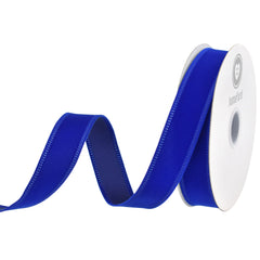 Christmas Velvet Wired Edge Ribbon, 10-yard