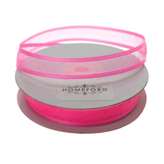 Satin-Edge Sheer Organza Ribbon, 5/8-inch, 25-yard