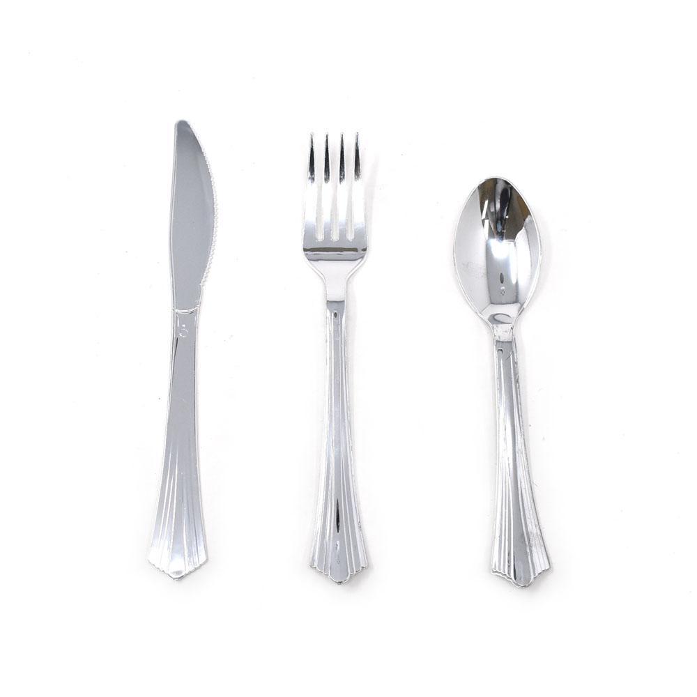 Premium Plastic Assorted Cutlery, 24-Piece