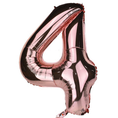 Jumbo Foil Number Balloons, 34-inch, Rose Gold