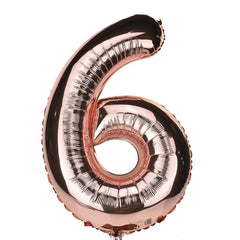 Jumbo Foil Number Balloons, 34-inch, Rose Gold
