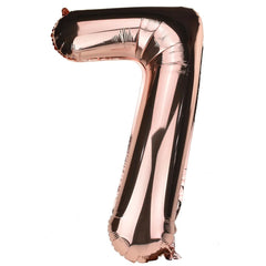 Jumbo Foil Number Balloons, 34-inch, Rose Gold