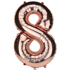 Jumbo Foil Number Balloons, 34-inch, Rose Gold