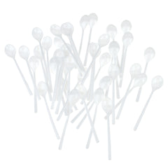 Plastic Mini Dessert Spoons, 4-Inch, 42-Count