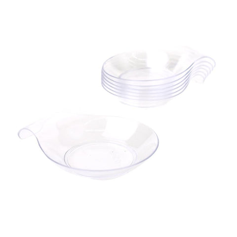 Mini Round Dessert Plate with Handle, 2-3/4-Inch, 20-Count