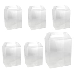 Gable Party Favor PVC Gift Boxes, 12-inch, 6-count