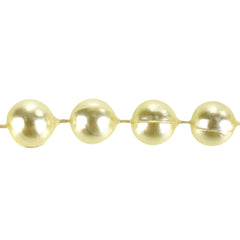 Plastic MOT Pearls Garland Ribbon, 10mm, 6 Yards