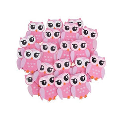 Small Owl Animal Wooden Baby Favors, 1-1/4-inch
