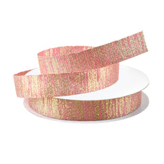 Sunset Metallic Gold Weave Ribbon, 5/8-inch, 10-yard