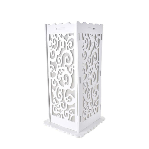 Wooden Flourished Accent Light Box, 19-3/4-Inch