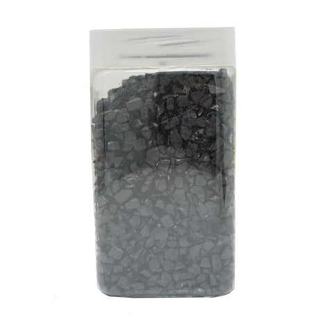 Crushed Glass Vase Filler, Black, 500-Gram