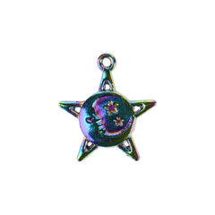 Iridescent Metallic Planets Craft Charms, 1-1/4-inch, 5-piece